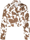 ALMAZ COW-PRINT DENIM JACKET