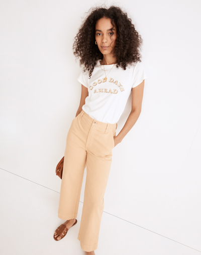 Mw The Perfect Vintage Wide-leg Pant In Desert Dune