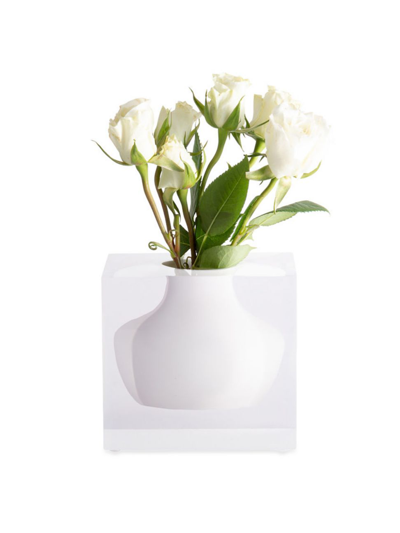 Jr William Empire Collection Doyers Bud Vase In Hamptons White