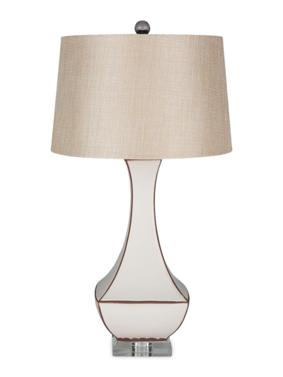 Surya Ollie Glass Lamp In Ivory Khaki