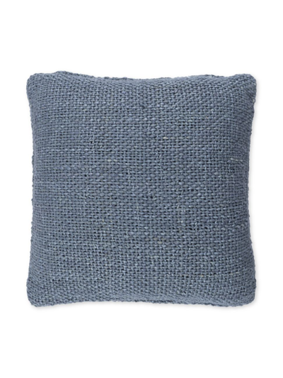 Surya Terry Down Fill Woven Pillow In Denim