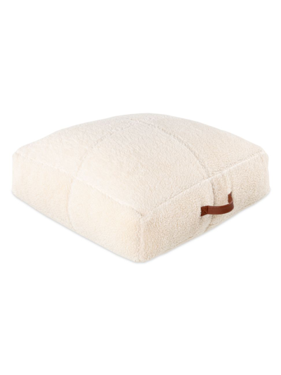 Surya Shepherd Seat Pillow, 24 X 24 X 6 In Cream Camel