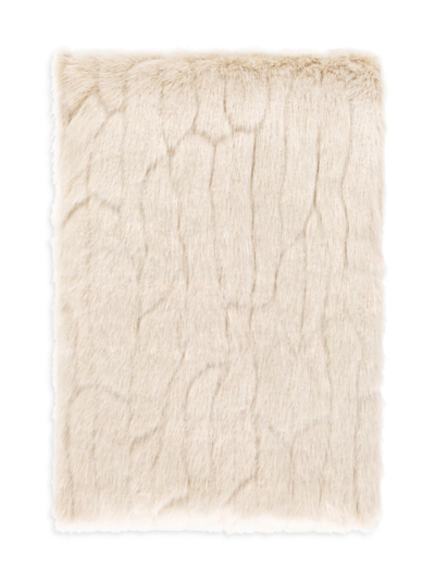 Surya Giselle Throw Blanket In Ivory Taupe