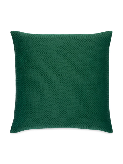 Surya Cotton Velvet Down Fill Pillow In Emerald Dark Green