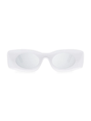 Loewe Women's Paula's Ibiza 49mm Rectangular Sunglasses In White