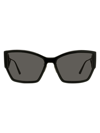 Dior 30montaigne S2u Black Rectangular Sunglasses