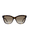 Dior 30montaigne 56mm Cat Eye Sunglasses In Blonde Havana Blue