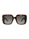 Dior Wil 55mm Square Sunglasses In Blonde Havana
