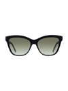 Dior 30montaigne 56mm Cat Eye Sunglasses In Black