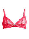 Fleur Du Mal Dotty Satin-trimmed Embroidered Stretch-tulle Underwired Soft-cup Bra In Pink
