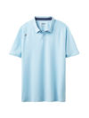 Rhone Delta Short Sleeve Piqué Performance Polo In Cool Blue
