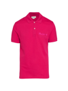Alexander Mcqueen Logo Embroidered Polo Shirt In Fuchsia Pink