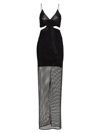 ALICE AND OLIVIA WOMEN'S HAVANA SEQUIN-EMBROIDERED CUT OUT MAXI DRESS