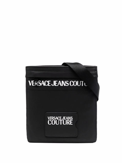 Versace Jeans Men's Black Polyurethane Messenger Bag