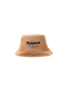 Alexander Mcqueen Graffiti Logo Bucket Hat In Beige
