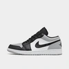 Nike Jordan Air 1 Low Casual Shoes In Light Smoke Grey/black/white