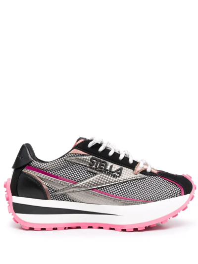 Stella Mccartney Black And Pink Reclypse Sneakers