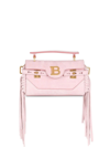 Balmain B-buzz 19 Fringed Shoulder Bag In Pink