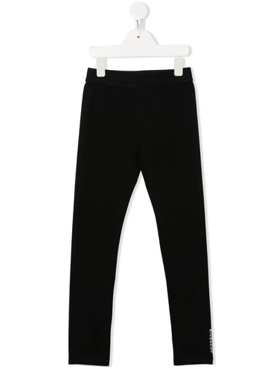 Givenchy Kids' Logo-print Track Trousers In Black