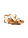 Two Con Me By Pépé Thong-strap Sandals In Gold