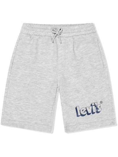 Levi's Teen Logo-print Track Shorts In Grey