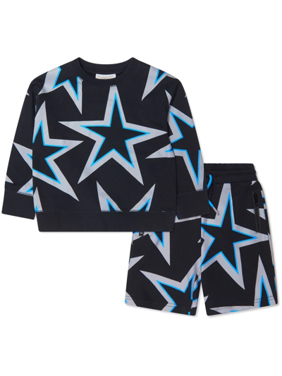 Stella Mccartney Kids' Star-print Tracksuit Set In Blue