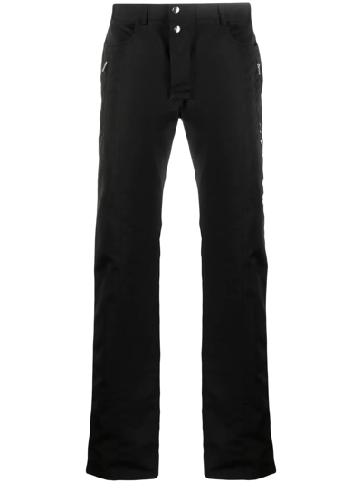 Alyx Logo-print Straight-leg Trousers In Black