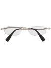 Kuboraum H40 Rectangle-frame Sunglasses In Silver