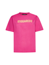 Dsquared2 Logo-print Cotton T-shirt In Wide Rose