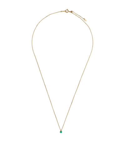 Persée Yellow Gold And Emerald Necklace