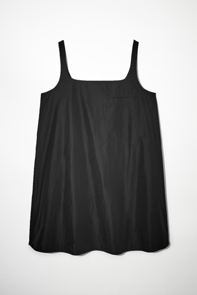 black mini dress Long-Sleeve Bubble Hem Mini Dress in Black - 4