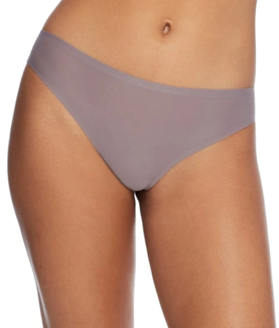 Chantelle Soft Stretch Thong In Silver Sage