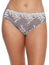 Wacoal Embrace Lace High-cut Briefs In Wild Wind,egret