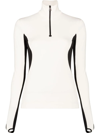 Moncler Polar Fleece Tech Ski Pullover In White