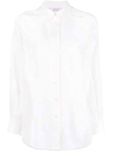 Dorothee Schumacher Button-detail Silk Shirt In White