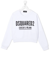 Dsquared2 Logo-print Cotton Sweatshirt In White