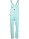 Washington Dee Cee Logo Patch Organic Cotton Dungarees In Green