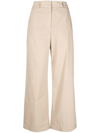 INCOTEX FOUR-POCKET COTTON CROPPED TROUSERS
