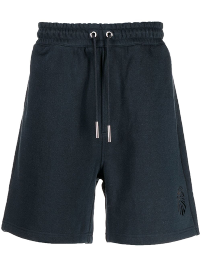 Bape Black *a Bathing Ape® Above-knee Length Deck Shorts In Blue