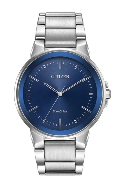 Citizen Axiom Stainless Steel Watch, 43mm In Silver