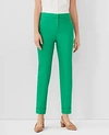 Ann Taylor The High Waist Ankle Pant In Linen Blend - Curvy Fit In Sweet Clover