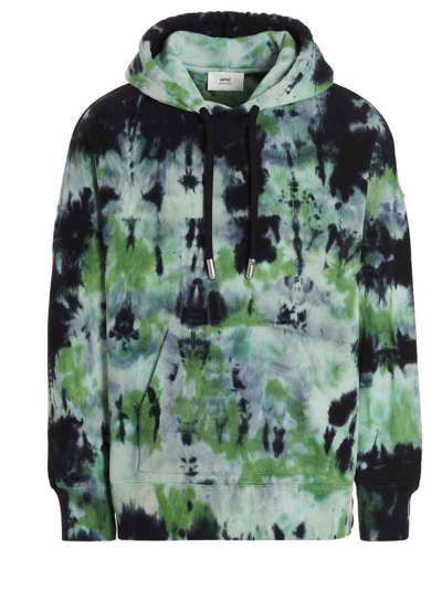 Ami Alexandre Mattiussi Ami Paris Tie-dye Hoodie In Multicolor