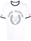 VALENTINO LOGO-PRINT COTTON T-SHIRT