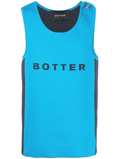 Botter Logo-print Detail Tank Top In Blue