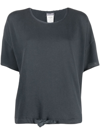 Kristensen Du Nord Drawstring Hem T-shirt In Grey