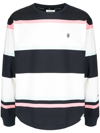 BAPE BLACK *A BATHING APE® STRIPED LONG-SLEEVE T-SHIRT