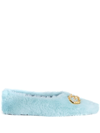 GIUSEPPE ZANOTTI LUCRECIIA FAUX FUR LOAFERS