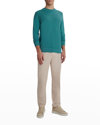 Bugatchi Men's Birdseye Cotton Crewneck Sweater In Celadon