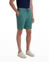 Bugatchi Men's Linen Drawstring Bermuda Shorts In Celadon