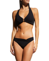 Jets Australia Jetset Twist-front Bikini Bottoms In Black